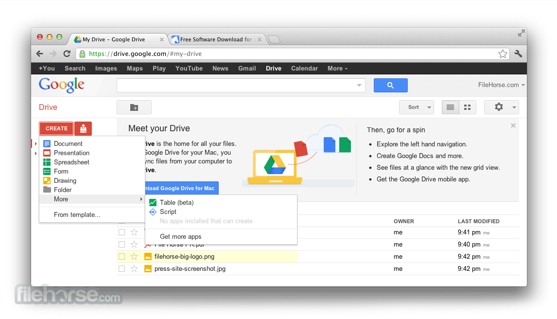 download the last version for mac Google Drive 76.0.3